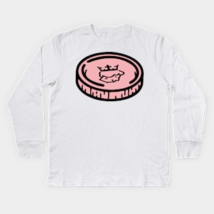 Pink Pound Queen Kids Long Sleeve T-Shirt